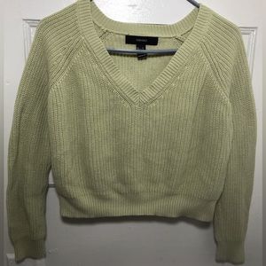 Forever 21 knit cropped top sweater size S
